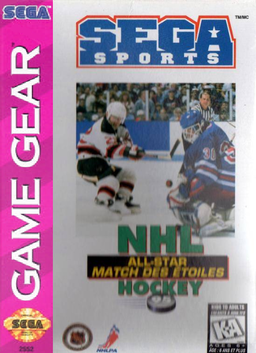 NHL All-Star Hockey box art for Sega Game Gear